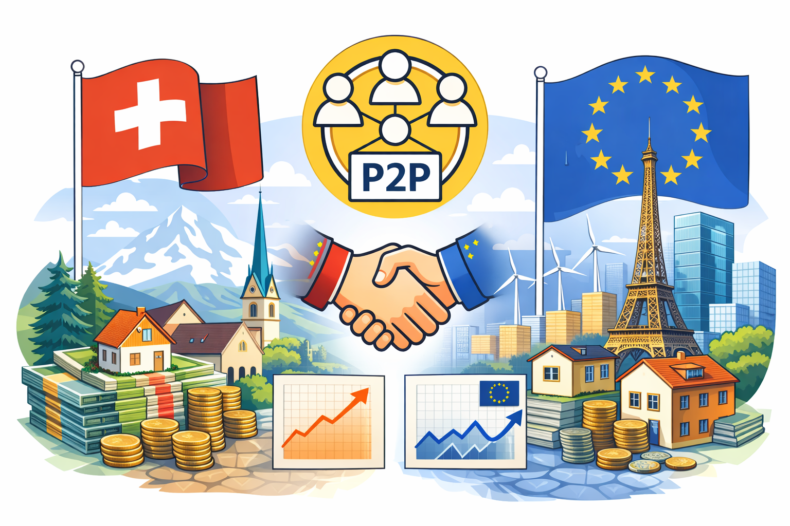 Swiss and European P2P Lending Comparison Yield Stability